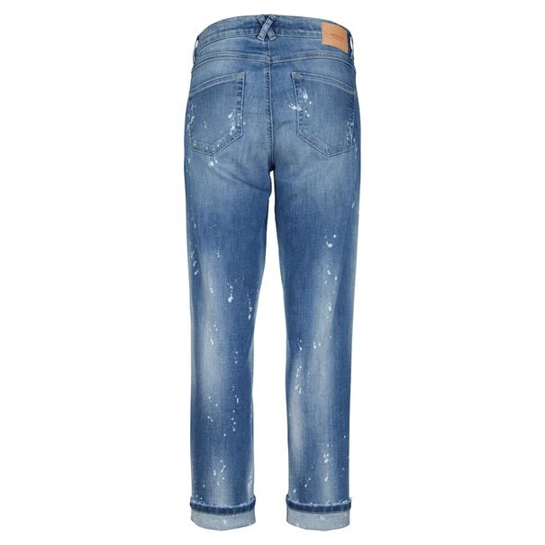 DARLEEN CROP TU mid blue fancy used destroyed