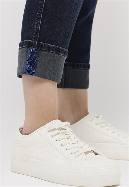 DARLEEN CROP TU PLATE dark indigo used