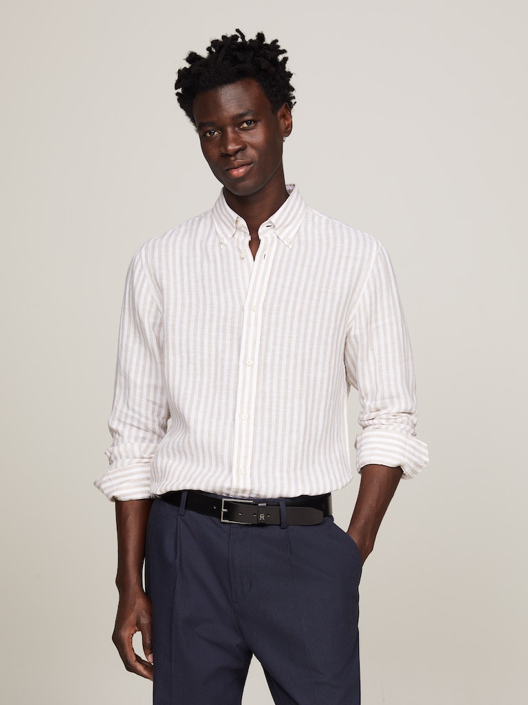 White black stripes shirt store