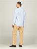 DC BOLD LINEN STRIPE SHIRT blue spell - optic white