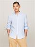 DC BOLD LINEN STRIPE SHIRT blue spell - optic white