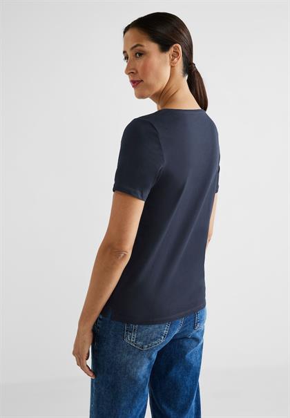 Street One Damen deep T-Shirt bei kaufen online blue bequem