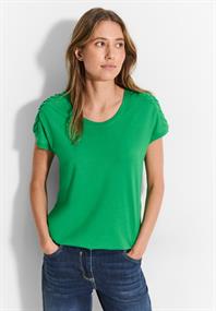 Dekoratives T-Shirt fresh apple green