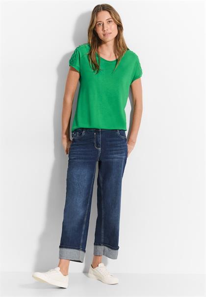 Dekoratives T-Shirt fresh apple green