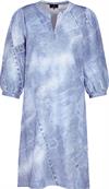 Denim allover Kleid indigo gemustert