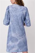 Denim allover Kleid indigo gemustert