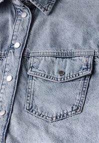 Denim Hemdbluse light blue authentic wash