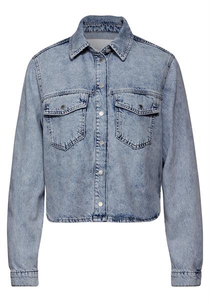 Denim Hemdbluse light blue authentic wash