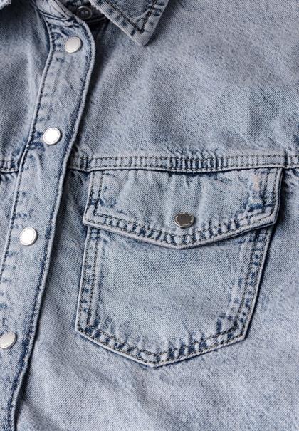 Denim Hemdbluse light blue authentic wash