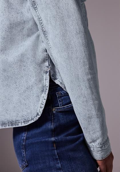 Denim Hemdbluse light blue authentic wash