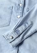 Denim Hemdbluse light blue random washed