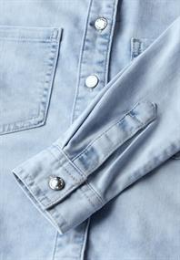 Denim Hemdbluse light blue random washed