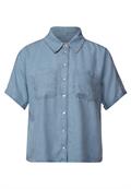 Denim Lyocell Hemdbluse light blue soft wash