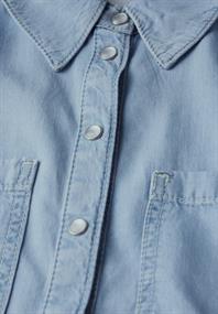 Denim Lyocell Hemdbluse light blue soft wash