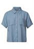 Denim Lyocell Hemdbluse light blue soft wash
