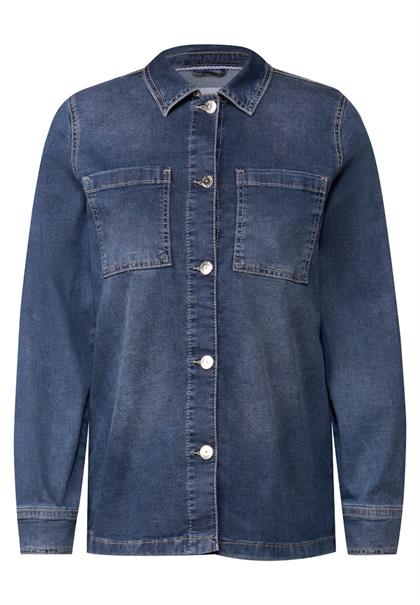 Denim Overshirt mid blue wash