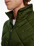 DIAMOND QUILTED HOODED JACKET olivewood