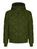 DIAMOND QUILTED HOODED JACKET olivewood