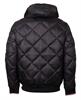 DIAMOND QUILTED HOODED JACKET schwarz1