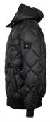 DIAMOND QUILTED HOODED JACKET schwarz1