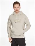 DISTORTED LOGO HOODIE stony beige