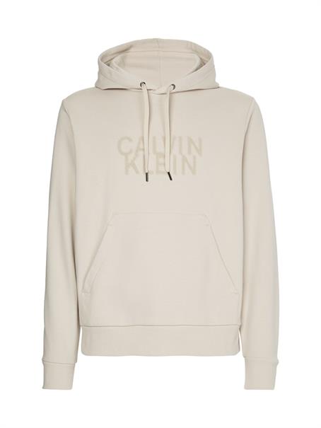 DISTORTED LOGO HOODIE stony beige