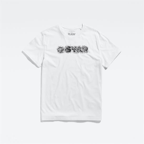 Distressed logo r t white