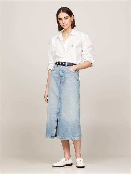 DNM MIDI STRAIGHT SKIRT HW ASH ash