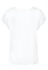 DOB Bluse, Rundhals mit PipingSchultern, angeschnittene Ärmel, runder Saum,RT länger als VT white