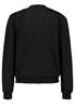 DOB Bomberjacke in jacquard sweat,langarm,Rippbündchen+Stehkragen black
