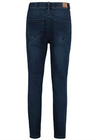 DOB Jeans,push up, skinny,5-pocket, Schlitz am Saum dark blue - black denim d213