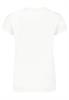 DOB Shirt,kurzarm, Rundhals mit Ripp-Blende,Nackenband in Kontrast, Fotodruck auf Vorderteil"FLEUE D white