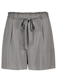 DOB Shorts, elastischer Bund mitBindeband , schräge Eingriffstaschen, Falten taupe
