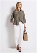 Dolman Hemdbluse dark tumbled beige
