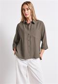 Dolman Hemdbluse dark tumbled beige