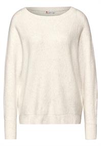 Dolman Pullover cream white melange