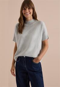 Dolman Pullover mit Turtle Neck light grey melange