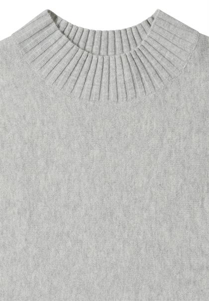 Dolman Pullover mit Turtle Neck light grey melange
