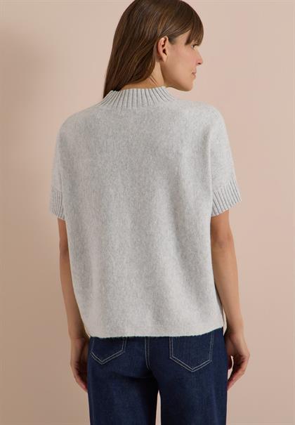 Dolman Pullover mit Turtle Neck light grey melange