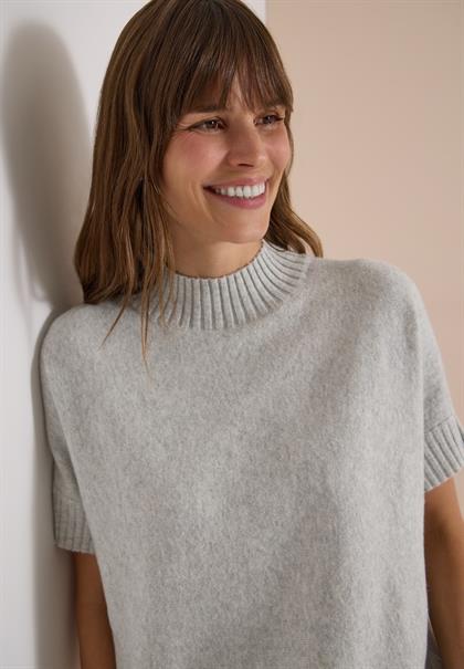 Dolman Pullover mit Turtle Neck light grey melange