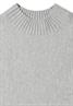 Dolman Pullover mit Turtle Neck light grey melange