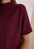 Dolman Pullover mit Turtle Neck red wine