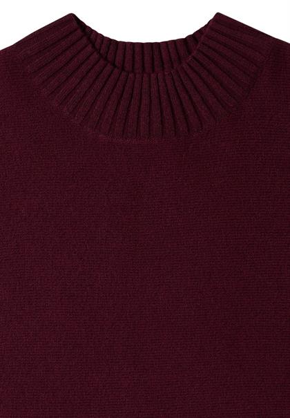 Dolman Pullover mit Turtle Neck red wine