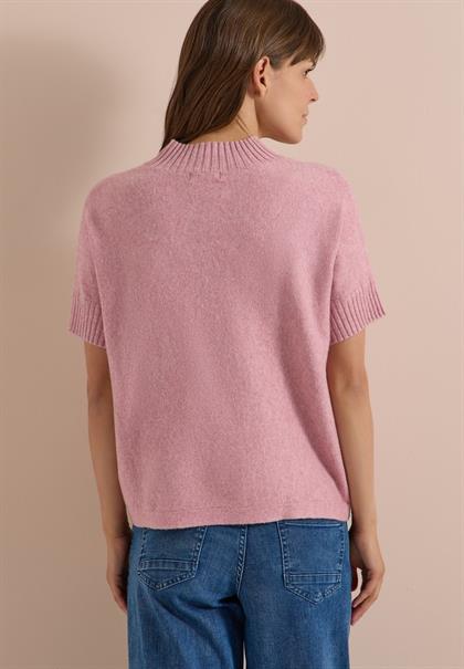 Dolman Pullover mit Turtle Neck velvet rose melange