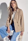 Doppelreihiger Trenchcoat desert beige
