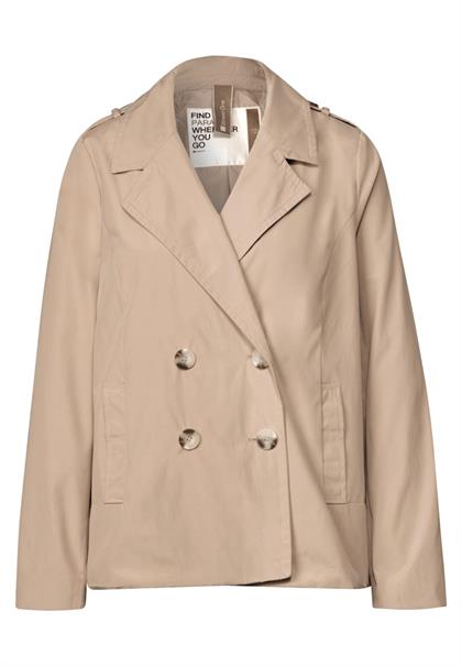 Doppelreihiger Trenchcoat desert beige