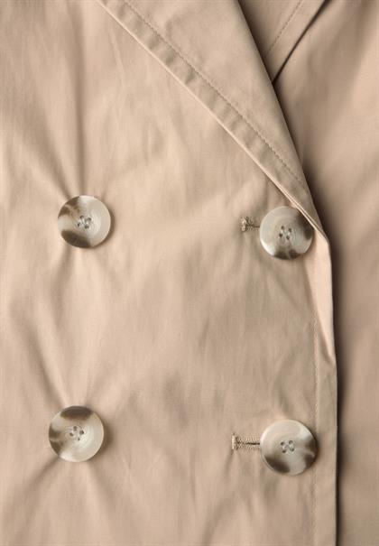 Doppelreihiger Trenchcoat desert beige