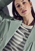 Doppelreihiger Trenchcoat mint green