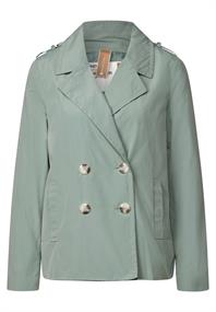 Doppelreihiger Trenchcoat mint green