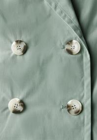 Doppelreihiger Trenchcoat mint green